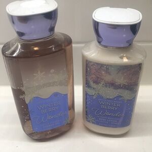 NWT!BBW Winter Berry Wonder Shower Gel & Lotion
